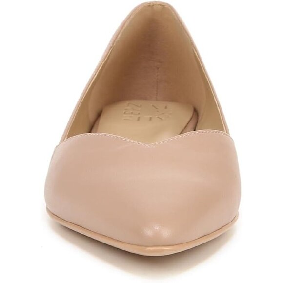 Naturalizer Flat Shoes Women Cream Leather  Havana Pointed Toe Slip-On Ballet - Picture 5 of 8